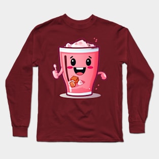 Soft drink cute T-Shirt cute giril Long Sleeve T-Shirt